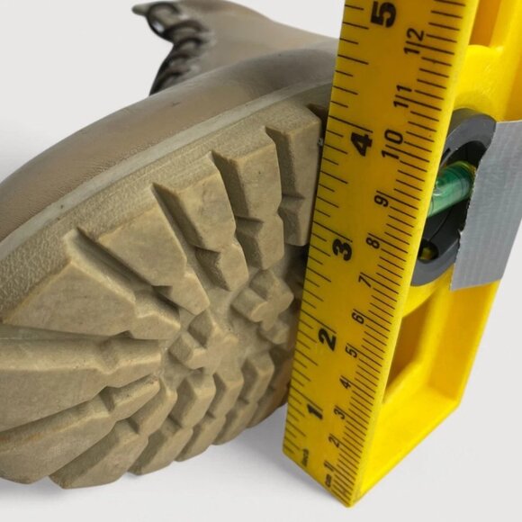 Timberland Beige Leather Work Hiking Lace Up Leather Boots Men's 7 M - Picture 14 of 15